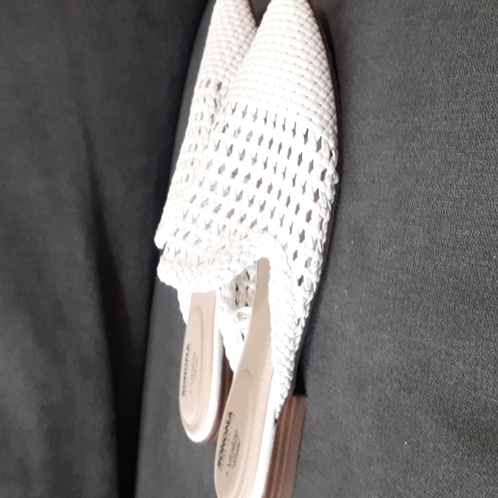 White sandals